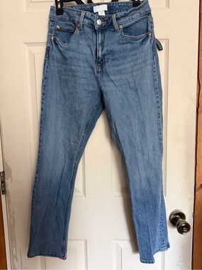H&M Light Blue Straight-Leg Women's Jeans